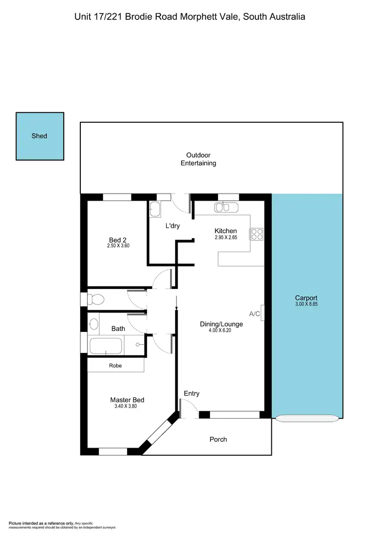 Floorplan of Homely unit listing, 17/221 Brodie Road, Morphett Vale SA 5162