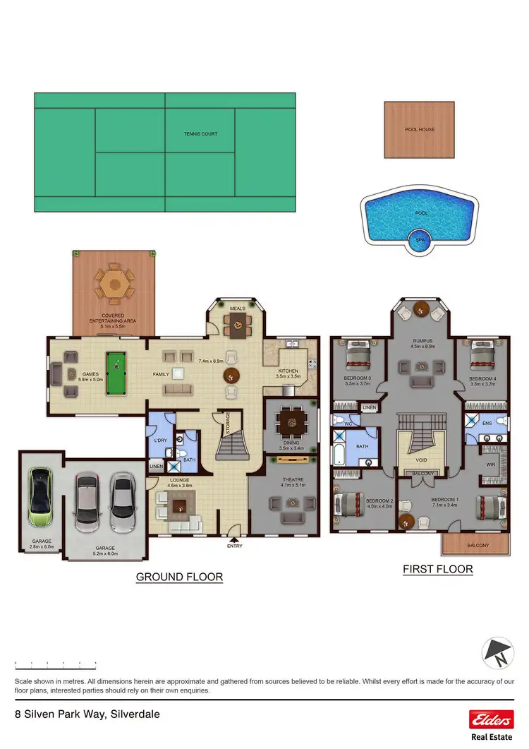 Floorplan of Homely house listing, 8 SILVEN PARK WAY, Silverdale NSW 2752