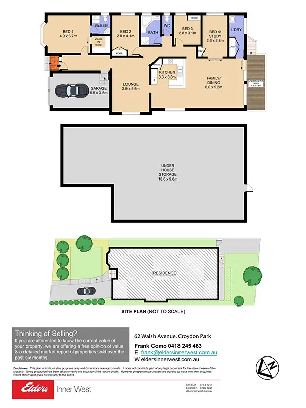 Floorplan of Homely house listing, 62 Walsh Avenue, Croydon Park NSW 2133