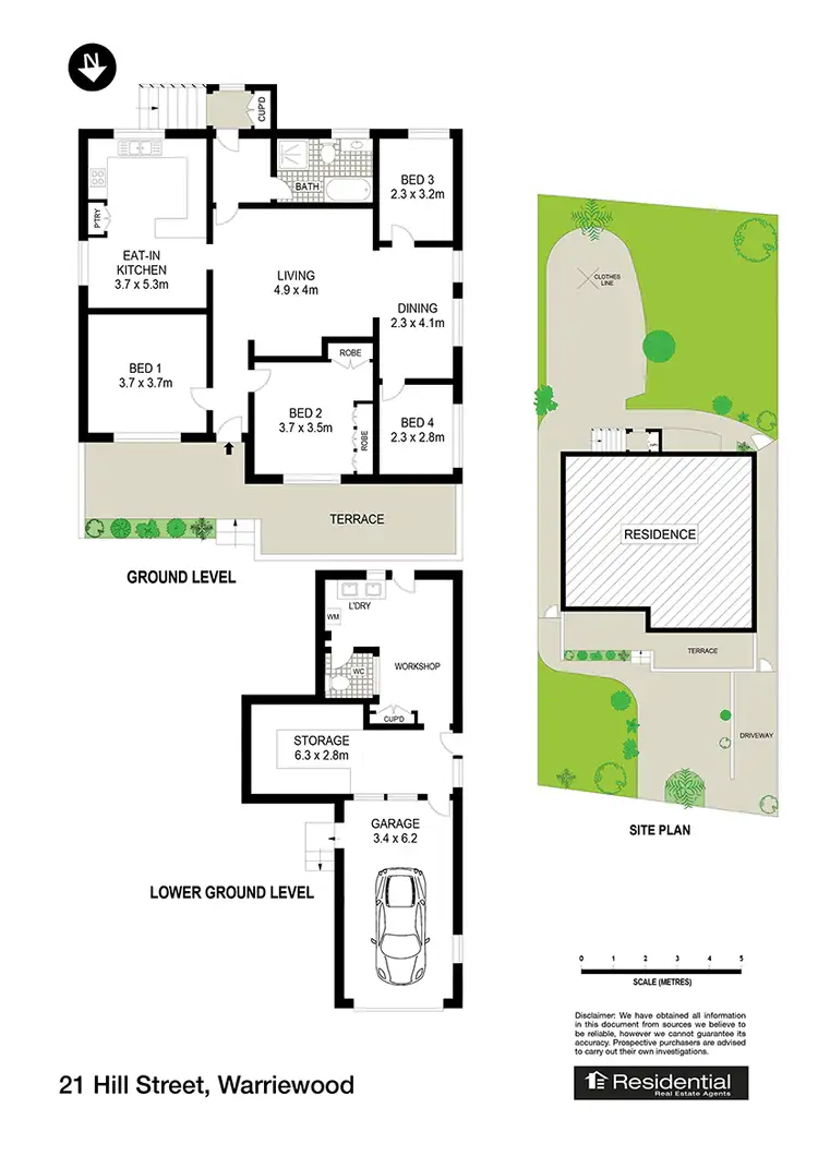 Floorplan of Homely house listing, 21 Hill Street, Warriewood NSW 2102