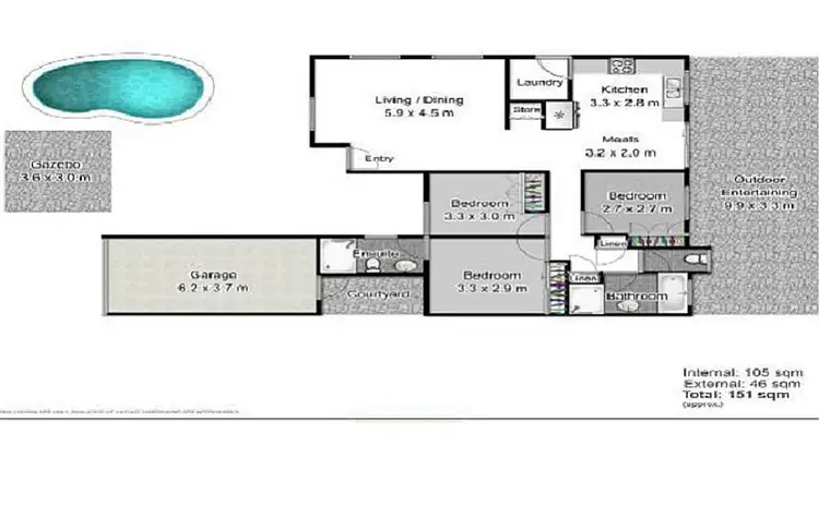 Floorplan of Homely house listing, 10 Castagno Avenue, Nerang QLD 4211