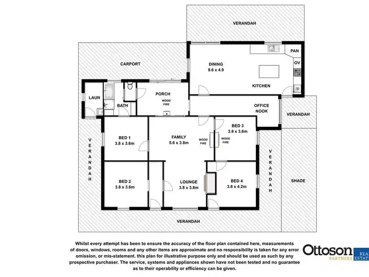 Floorplan of Homely rural property listing, 6638 Frances Road, Kybybolite SA 5262