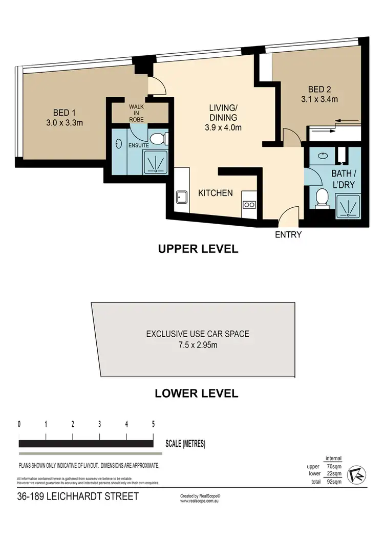 Floorplan of Homely unit listing, 36/189 Leichhardt Street, Spring Hill QLD 4000
