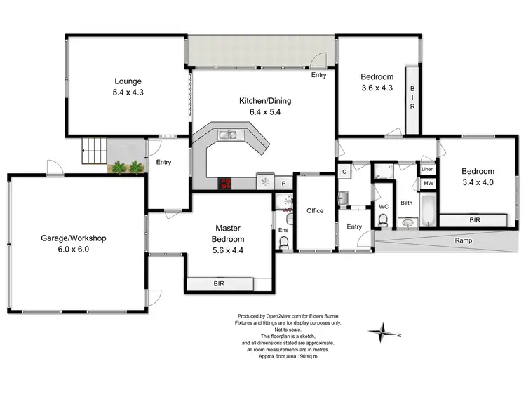 Floorplan of Homely house listing, 1 Kingsley Avenue, Romaine TAS 7320