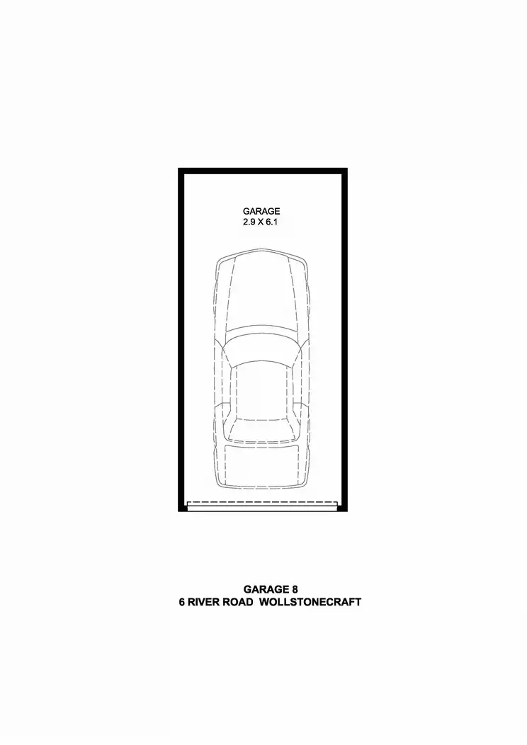 Floorplan of Homely other listing, Garage 8/6 River Rd, Wollstonecraft NSW 2065
