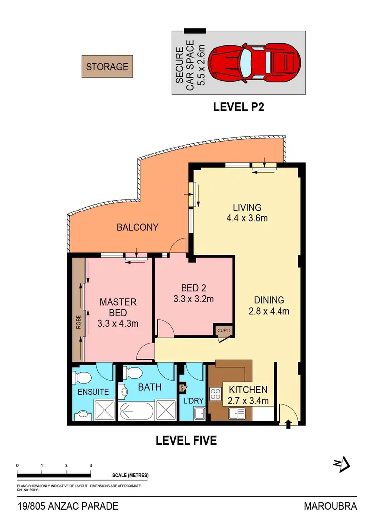 Floorplan of Homely apartment listing, 19/805 Anzac Parade, Maroubra NSW 2035