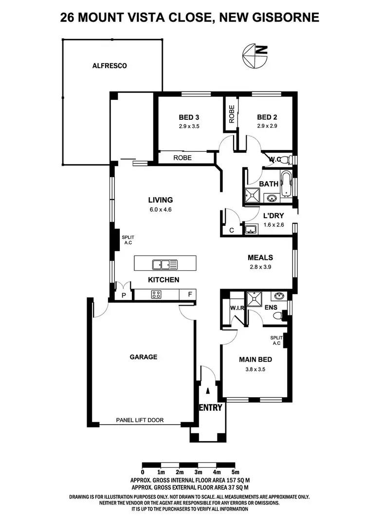 Floorplan of Homely house listing, 26 Mount Vista Close, New Gisborne VIC 3438