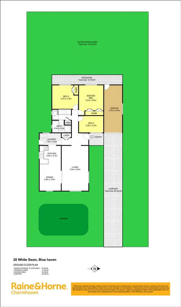 Floorplan of Homely house listing, 20 White Swan Avenue, Blue Haven NSW 2262