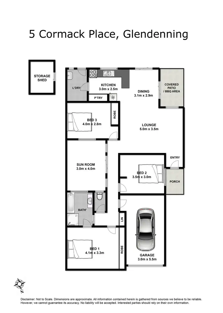Floorplan of Homely house listing, 5 Cormack Place, Glendenning NSW 2761