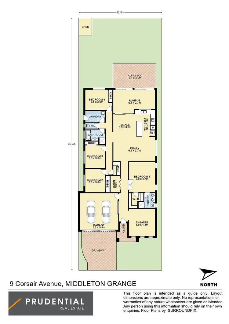 Floorplan of Homely house listing, 9 Corsair Avenue, Middleton Grange NSW 2171