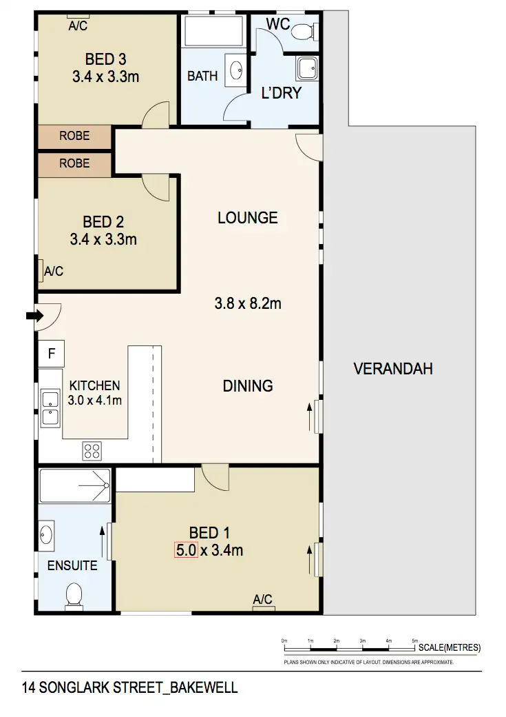 Floorplan of Homely house listing, 14 Songlark Street, Bakewell NT 832