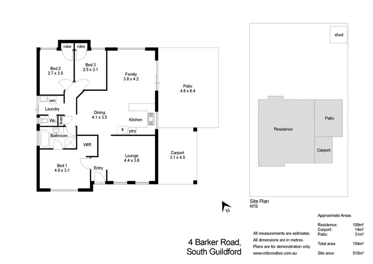 Floorplan of Homely house listing, 4 Barker Road, South Guildford WA 6055