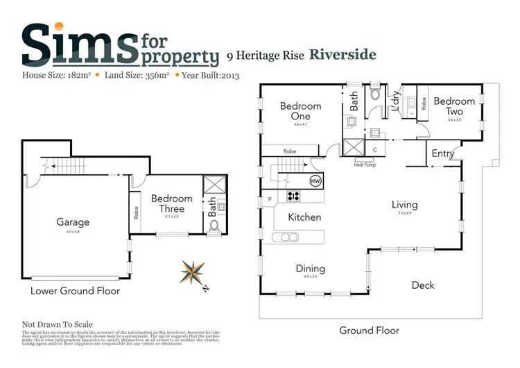 Floorplan of Homely house listing, 9 Heritage Rise, Riverside TAS 7250