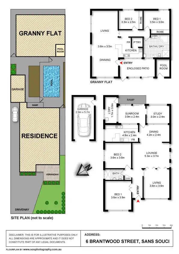 Floorplan of Homely house listing, 6 Brantwood Street, Sans Souci NSW 2219