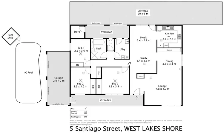Floorplan of Homely house listing, 5 Santiago Street, West Lakes Shore SA 5020