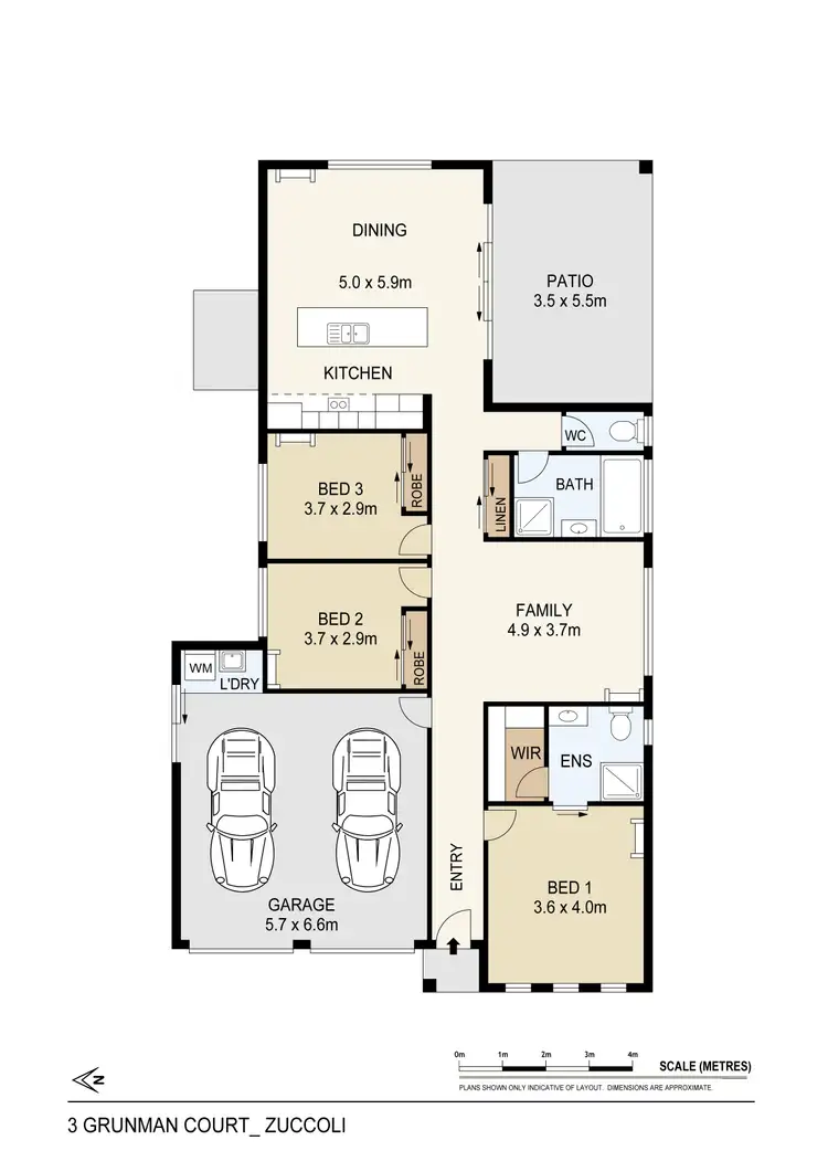 Floorplan of Homely house listing, 3 Grumman Court, Zuccoli NT 832