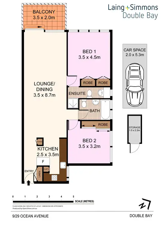Floorplan of Homely apartment listing, 9/29 Ocean Avenue, Double Bay NSW 2028