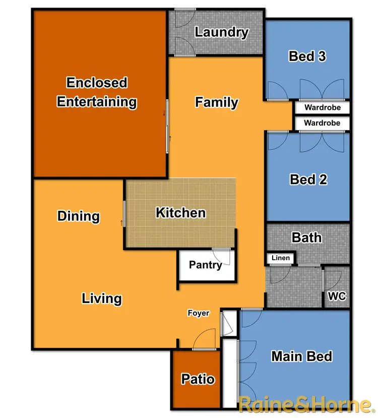 Floorplan of Homely house listing, 8 Silkwood Close, Dubbo NSW 2830