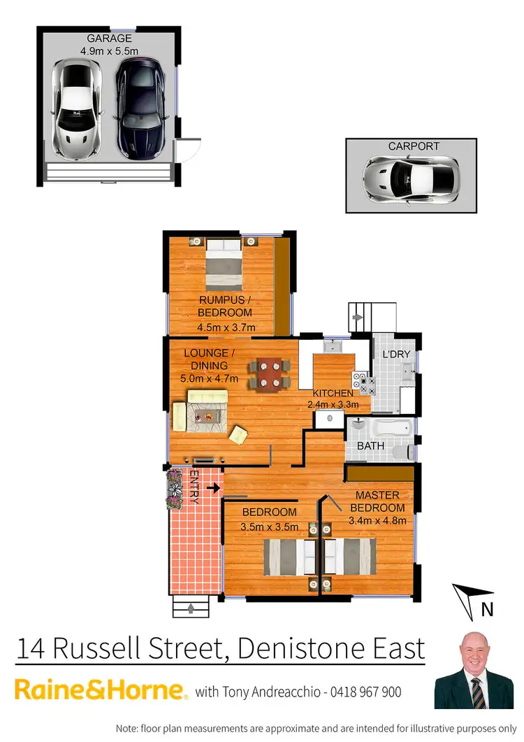 Floorplan of Homely house listing, 14 Russell Street, Denistone East NSW 2112