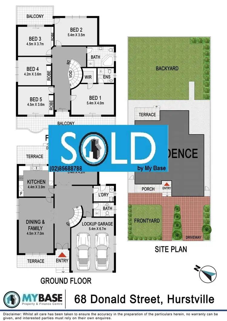 Floorplan of Homely house listing, 68 Donald Street, Hurstville NSW 2220