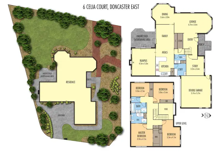 Floorplan of Homely house listing, 6 Celia Court, Doncaster East VIC 3109