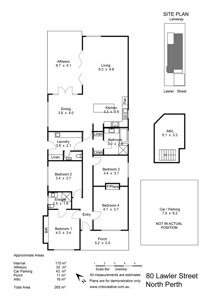 Floorplan of Homely house listing, 80 Lawler Street, North Perth WA 6006