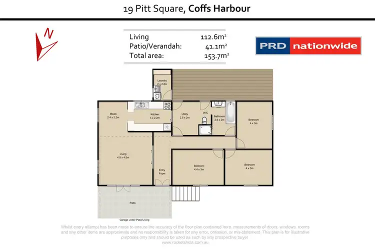 Floorplan of Homely house listing, 19 Pitt Square, Coffs Harbour NSW 2450