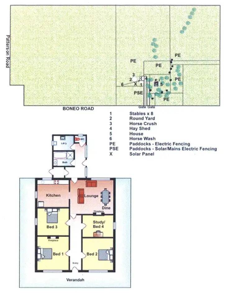 Floorplan of Homely rural property listing, 895 Boneo Road, Cape Schanck VIC 3939