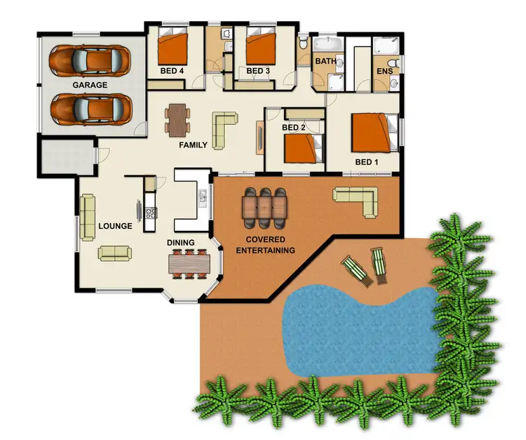 Floorplan of Homely house listing, 2 Medici Place, Forest Lake QLD 4078