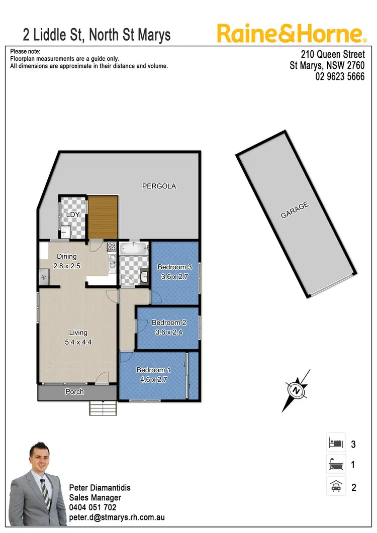 Floorplan of Homely house listing, 2 Liddle Street, North St Marys NSW 2760