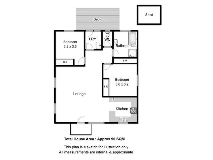 Floorplan of Homely unit listing, 3/68 Morris St, Prospect TAS 7250