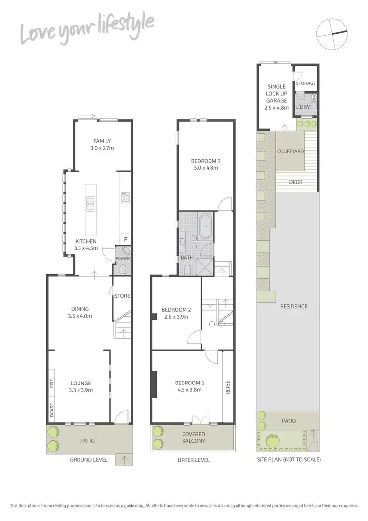Floorplan of Homely house listing, 14A Binning Street, Erskineville NSW 2043