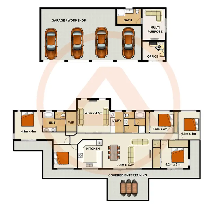 Floorplan of Homely house listing, 13-15 Highview Court, Woodhill QLD 4285