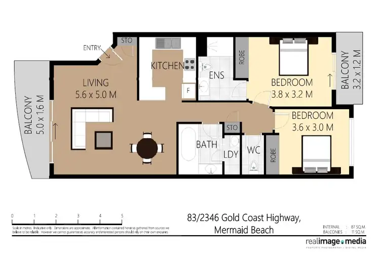 Floorplan of Homely unit listing, Unit @ 2342 Gold Coast Highway, Mermaid Beach QLD 4218