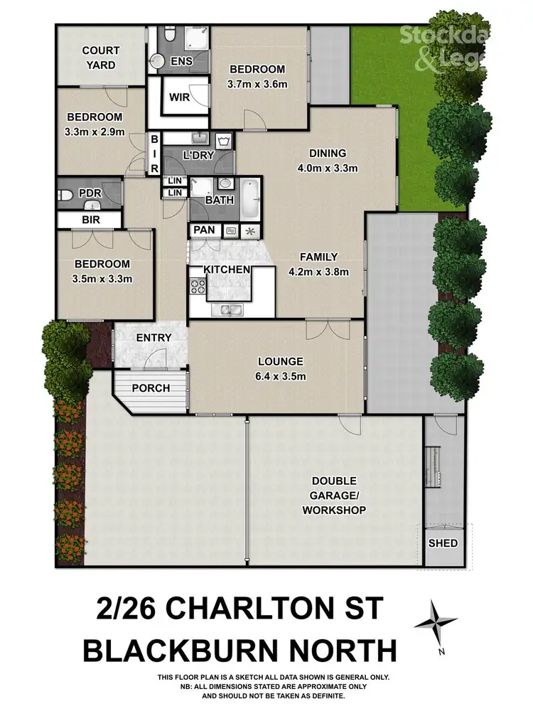 Floorplan of Homely unit listing, 2/26 Charlton Street, Blackburn North VIC 3130