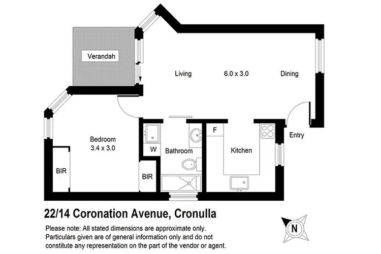 Floorplan of Homely apartment listing, 22/14 -22 Coronation Ave, Cronulla NSW 2230