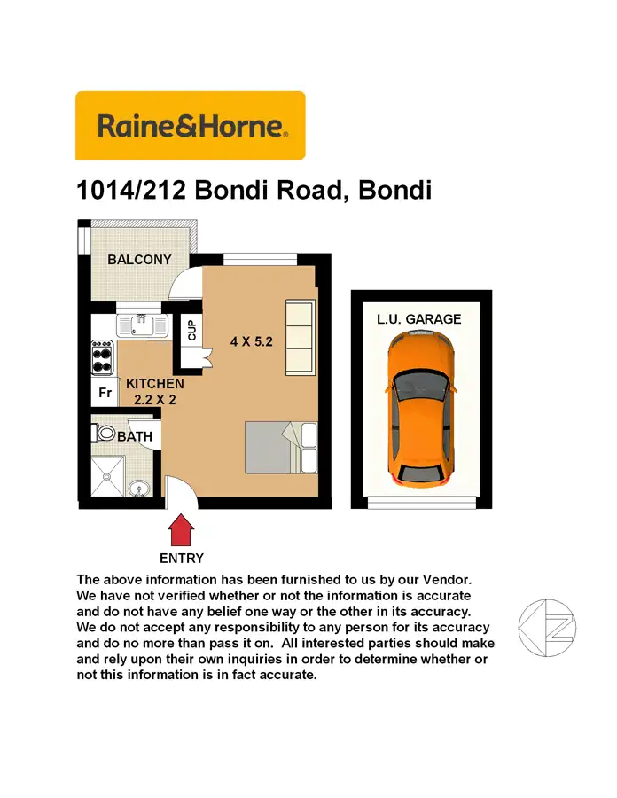 Floorplan of Homely apartment listing, 1014/212 Bondi Road, Bondi NSW 2026