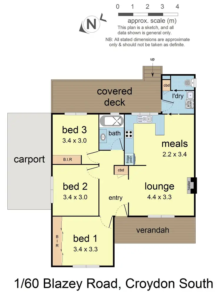 Floorplan of Homely house listing, 1/60 Blazey Road, Croydon South VIC 3136