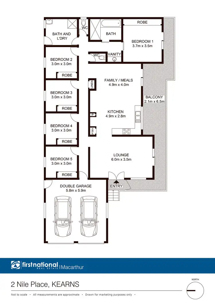Floorplan of Homely house listing, 2 Nile Place, Kearns NSW 2558