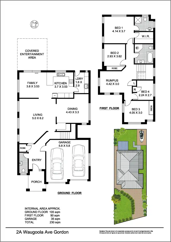 Floorplan of Homely house listing, 2a Waugoola St, Gordon NSW 2072