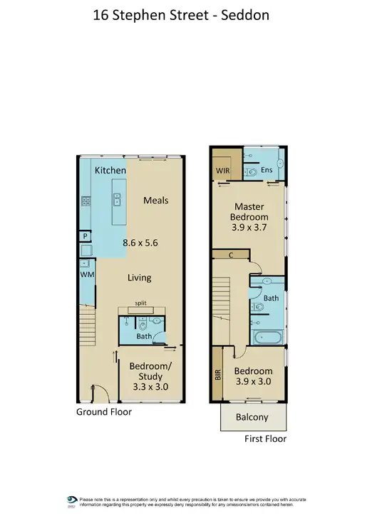 Floorplan of Homely house listing, 16 Stephen Street, Seddon VIC 3011