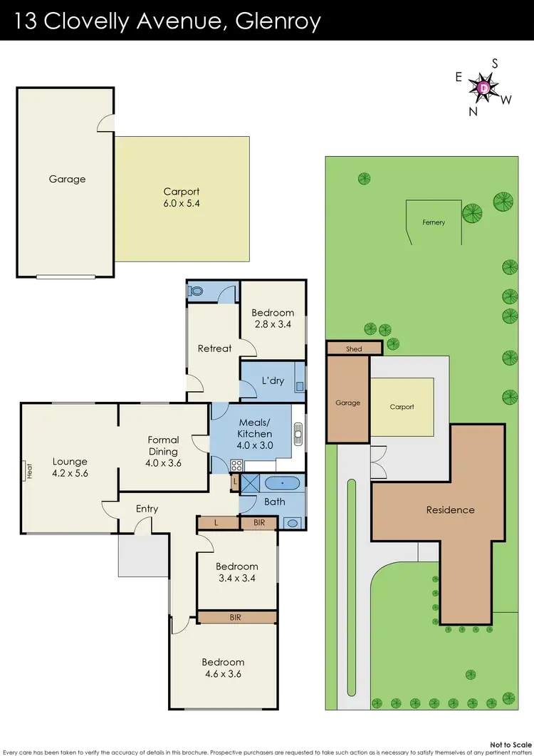 Floorplan of Homely house listing, 13 Clovelly Avenue, Glenroy VIC 3046