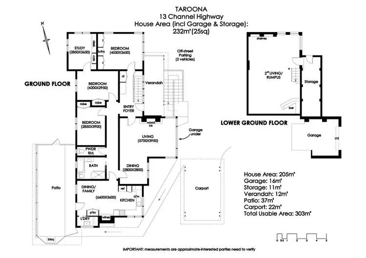 Floorplan of Homely house listing, 13 Channel Highway, Taroona TAS 7053