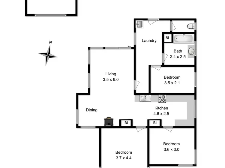 Floorplan of Homely house listing, 18 Esplanade, Carlton River TAS 7173