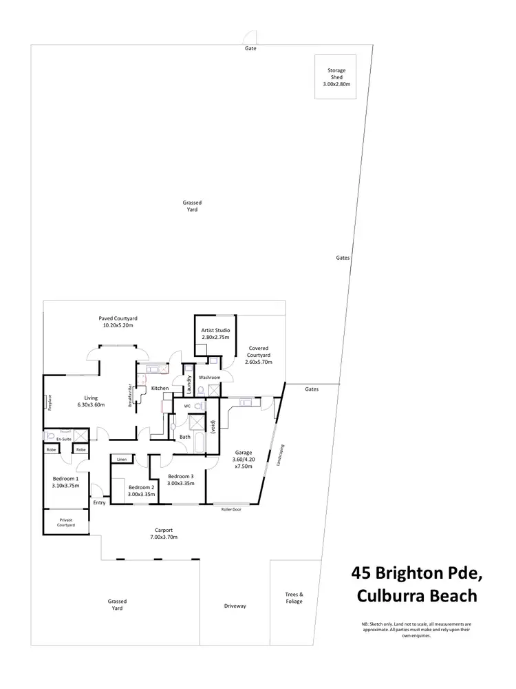 Floorplan of Homely house listing, 45 Brighton Parade, Culburra Beach NSW 2540