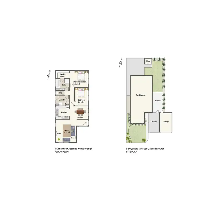 Floorplan of Homely house listing, 5 Dryandra Crescent, Keysborough VIC 3173