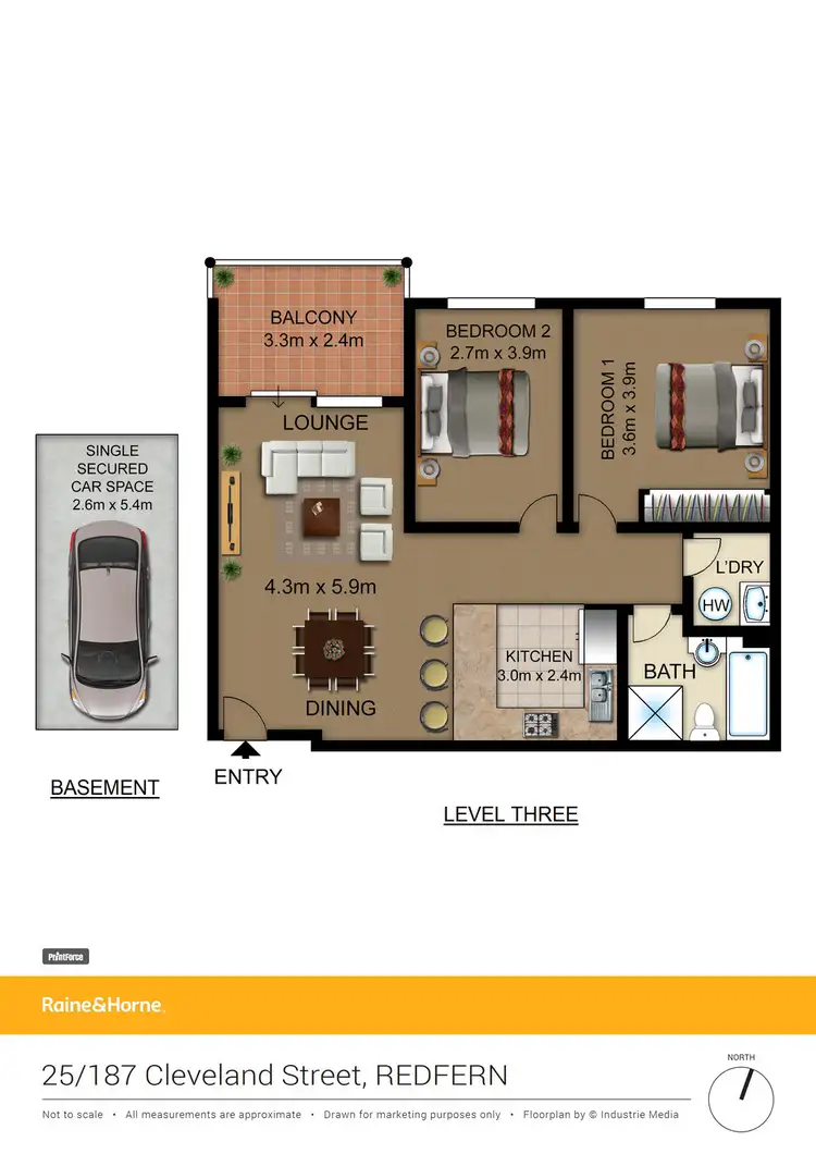 Floorplan of Homely apartment listing, 25/187 Cleveland Street, Redfern NSW 2016