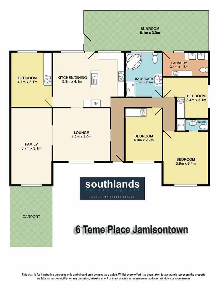 Floorplan of Homely house listing, 6 Teme Place, Jamisontown NSW 2750