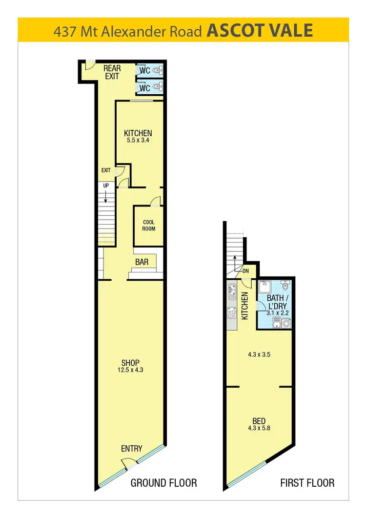 Floorplan of Homely other listing, 437 Mt Alexander Road, Ascot Vale VIC 3032
