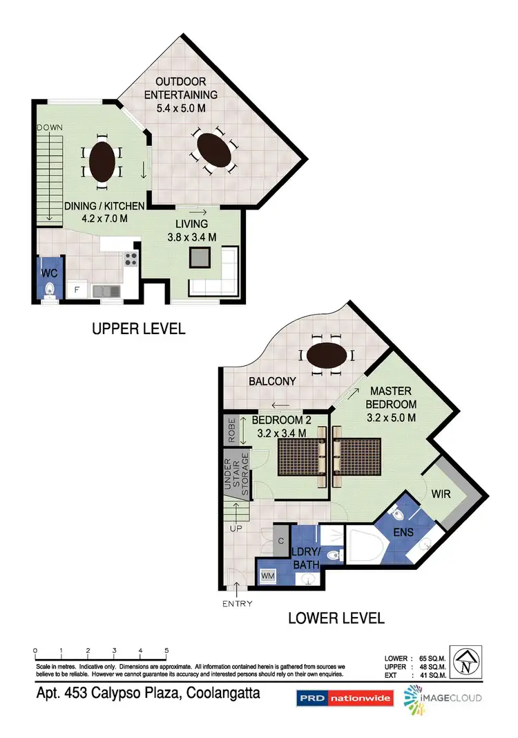 Floorplan of Homely apartment listing, 453/99 Griffith Street, Coolangatta QLD 4225